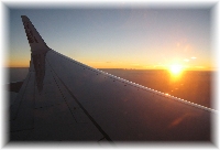 ... �ber den Wolken ... Sonnenuntergang